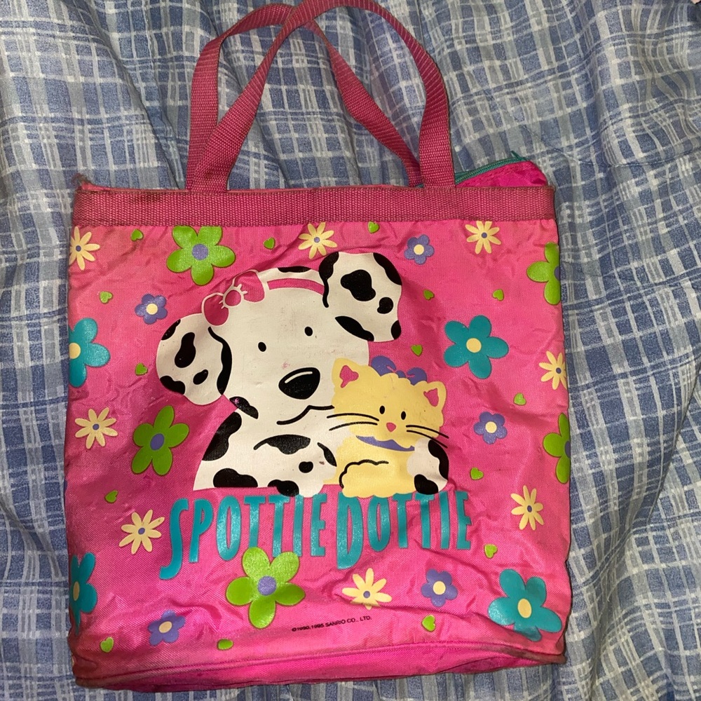 Sanrio - Spottie Dottie - Pink Zipper Tote Bag